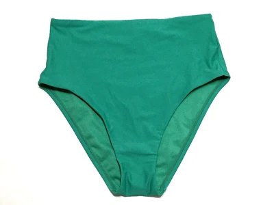 Shade & Shore 女式 S 码 4-6 绿色高腰比基尼泳裤 — 第 1/4 张图片