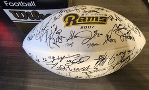 2007 St Louis Rams REPLICA Signed Football In Original Box - Picture 1 of 5