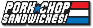 GI JOE PORK CHOP SANDWICHES PARODY STICKER - Bild 1 von 2