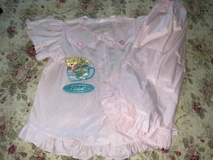 Woman’s Cute Pink Striped Cotton Pajama Short Set NWOT  Size Large - Picture 1 of 9