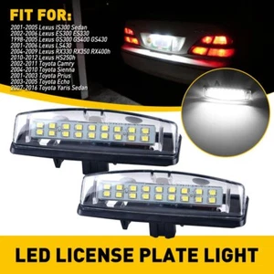 For Toyota Camry/Sienna/Echo/Scion tC 6000K 18-SMD White LED License Plate Light - Picture 1 of 12