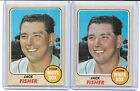 MAX-2-CARDS 1968 TOPPS MLB BASEBALL JACK FISHER WHITE SOX NICE #2 BV$12.00