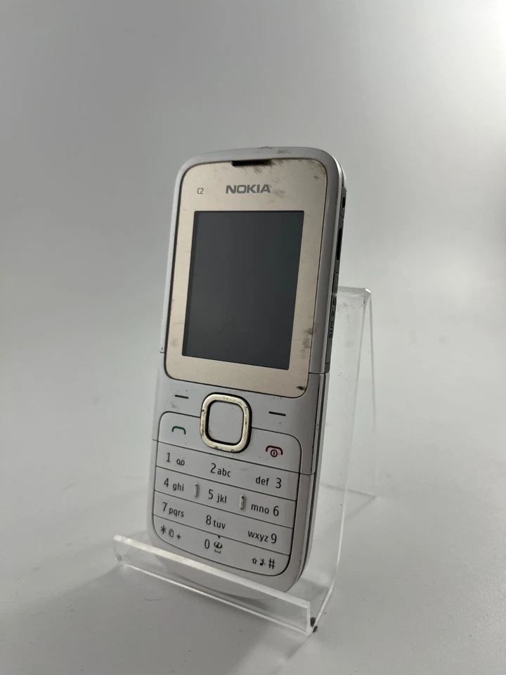 Teléfono Nokia C2-00 Blanco En Aceptable Estado Libre Para Todas Las Redes - Imagen 1 de 1