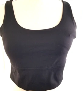 CRZ YOGA Naked Feeling XL Träger BH Longline gepolstert schwarz Sport BH kabellos - Bild 1 von 11