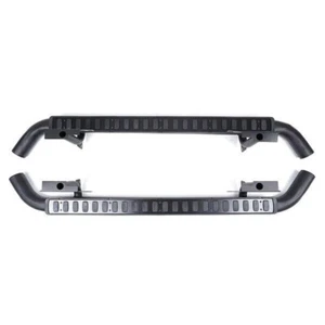 Aftermarket Fits Land Rover Defender 2003-2019 Side Steps Tubular Black for 110 - Picture 1 of 10