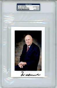 F. W. de Klerk Signed Photo - Certified & Encapsulated - Picture 1 of 2