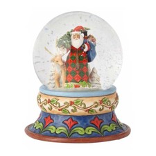 Palla Acqua e Neve BABBO NATALE con Sacco di Giochi JIM SHORE Mis. 13 cm.