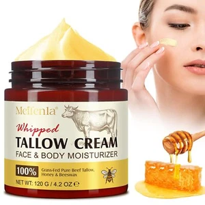 Beef Tallow for Skin Tallow and Honey Cream Natural Tallow Face Moisturizer O... - Picture 1 of 7