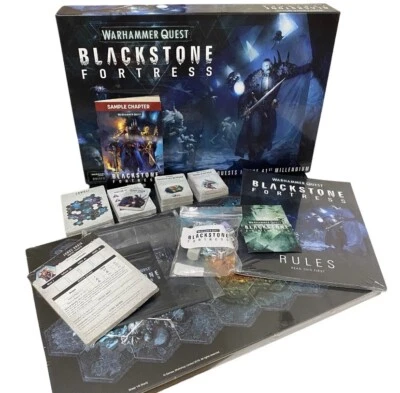 GAMES WORKSHOP Blackstone Fortress Game NO MINIS Inc Rules Tile Cards Books Warhammer 40k Quest