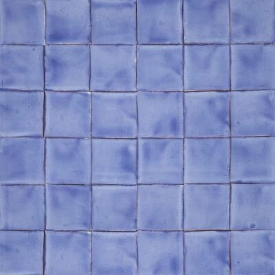 Talavera single-colour ceramic tile 1 set 90 tiles - Azul Mezclilla Delgado azur - Image 1 of 4