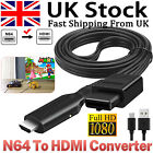 Converter N64 To HDMI HD 1080P Cable Adapter For Nintendo N64 / Gamecube / SNES