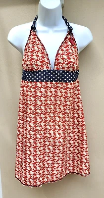 Top de baño estilo halter PEACE DOVES STARS de colección Lucky Brand talla S-M Foto 1 de 4