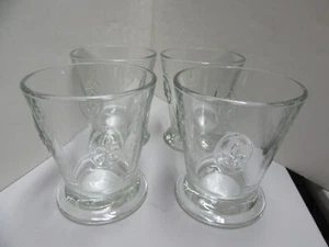 4 La Rochere France Fleur de Lys Double Old Fashioned & Highball Glasses - Picture 1 of 2