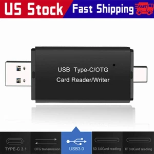 Lettore di schede USB 3.0 tipo C micro SD TF OTG adattatore memoria intelligente computer portatile - Foto 1 di 13
