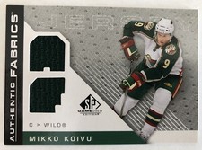 2007-08 SP Game Used Authentic Fabrics Mikko Koivu #AF-MK Minnesota Wild