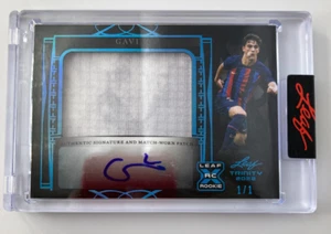 LEAF TRINITY 2022 GAVI SPAIN PATCH AUTO 1/1.. - Picture 1 of 2
