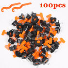 50-200pcs Tile Leveling System Kit Reusable Tile Spacer Wall Floor Clips Tools