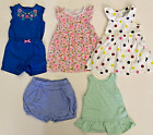Ubrania dla dziewczynek Partia 5 18 Mo 18M Śpiochy Letnie sukienki Bloomers Topy Pakiet