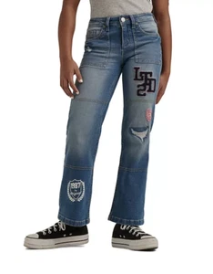 New $40.00 LIMITED TOO Girls Stylish Straight Leg Demin Fashion Jeans - Size: 16 - Picture 1 of 5