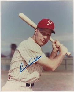 3 RICHIE ASHBURN ITEMS AUTOGRAPHED PHILLIES 8"x10" COLOR PHOTO HOF CARD + PHOTO - Picture 1 of 4