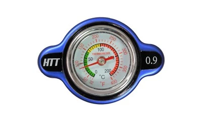 Radiator Cap 13 PSI Pressure Rating with Temperature Gauge 10227 - Image 1 of 3