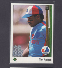 2008/2009 UPPER DECK 20TH ANNIVERSARY BUYBACK 1989 #402 TIM RAINES EXPOS HOF /20