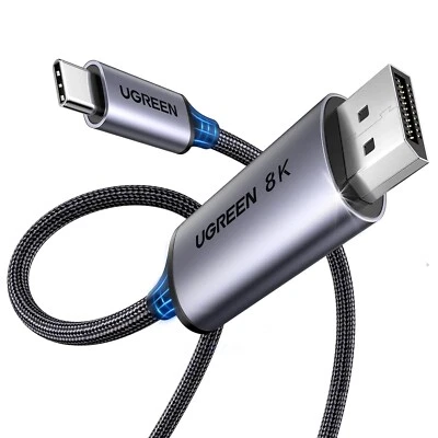 UGREEN USB C to DisplayPort 1.4 Cable 2m Bi-directional 8K@60Hz 4K@240/144/120Hz - Image 1 of 4