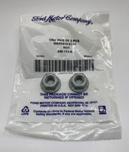 Ford M10 x 1.5mm Hex Head Nut Pk 2 - N800419-S301 - Picture 1 of 1