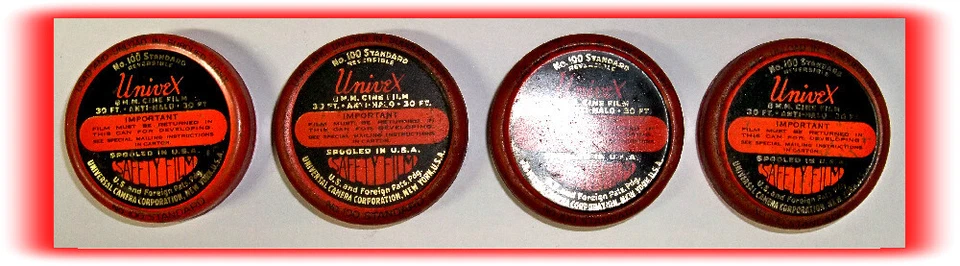 CÁMARA DE CINE UNIVEX 8MM CARRETE/LATAS DE RECOGIDA VACÍAS (4 PIEZAS) Foto 1 de 3