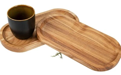 Holz Tablett , Deko Tablett , Serviertablett , Gläser Tablett , Tassen Tablett - Bild 1 von 4