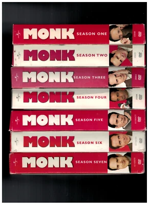 MONK SEASONS 1-7, SEASON 1, 2, 3, 4, 5, 6, 7 - TONY SHALHOUB - NEAR COMPLETE SET - Image 1 of 4