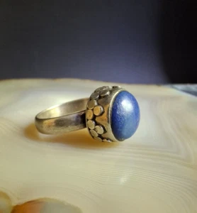 Ring Silber 925 Lapislazuli attraktiv kraftvoll sinnlich schön 17 mm 5g - Bild 1 von 8