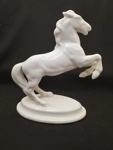 Vintage Wien Keramosa white porcelain horse a rearing stallion Vienna, Austria - Picture 1 of 8