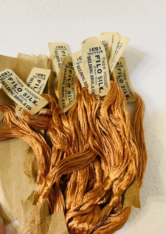 Antique Belding Bros FILO FLOSS Embroidery Floss - Shade 1831 - ONE SINGLE SKEIN Cover