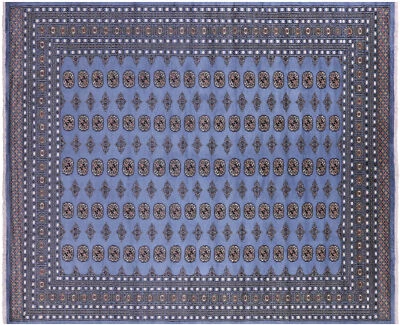 9' 1" X 11' 7" Silky Bokhara Hand Knotted Rug - Q21960 - Image 1 of 4