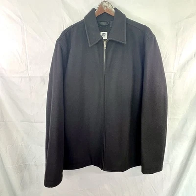 Gap Mens Wool Zip Up Jacket Black Size Medium VINTAGE - Image 1 of 4
