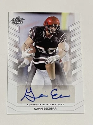 2013 Leaf Draft Football Autograph - Gavin Escobar - San Diego State Aztecs - Image 1 of 2