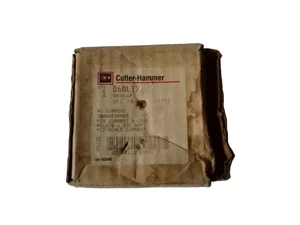 *NEW IN BOX* CUTLER HAMMER AC CURRENT TRANSFORMER D60LT7 SER A2 600V VOLT 100-90 - Picture 1 of 5