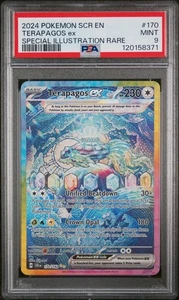 2024 POKEMON SCR EN-STELLAR CROWN SPECIAL ILLUSTRATION RARE TERAPAGOS EX PSA 9 - Picture 1 of 2