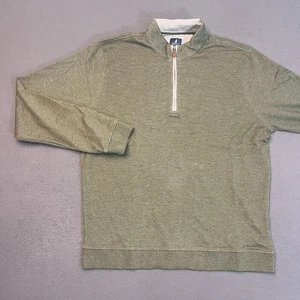 Johnnie-O Mens Sz Lg Sully Quarter Zip Pullover Wrinkle Resistant Sequoia Modal - Picture 1 of 9