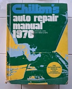 Manual de reparación automática Chilton 1976 para American Cars 1969-76 tapa dura OEM - Imagen 1 de 9