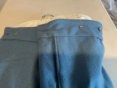 Pantalón Militar Reproducción Guerra Civil, Lana Azul Con Bolsillos Foto 1 de 4