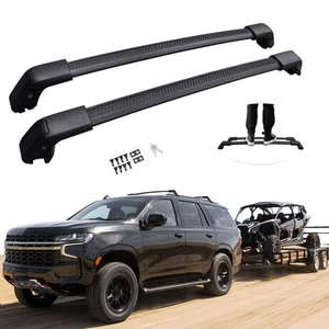 CrossBar Fits for Chevrolet Tahoe Suburban Yukon 2021-2025 Luggage Canoe Carrier - Picture 1 of 8