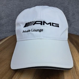 Gorra trasera Mercedes Benz AMG blanca negra salón privado genuina para hombre - Imagen 1 de 8