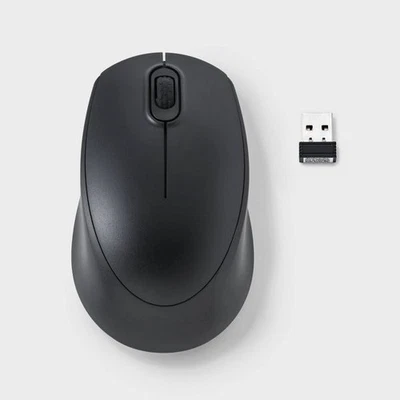 Wireless Ergonomic Mouse - dealworthy™ - Black: USB-A Radio Frequency Connection - Image 1 of 3