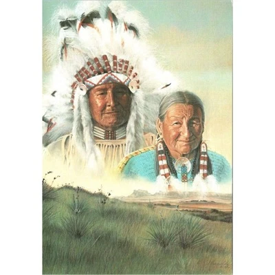 Leanin' Tree Greeting Card Anniversary "The Crow Butte People" Julie Kramer Cole - Image 1 of 3