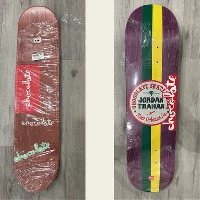 Chocolate Jordan Trahan 8,25x32 tabla de skateboarding Nola cabezal de tambor Foto 1 de 4