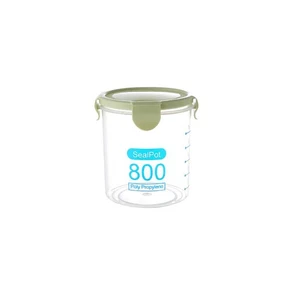 Ge (Green 800Ml)Transparent Sealed Plastic Containers Kitchen Food Storage - Picture 1 of 1