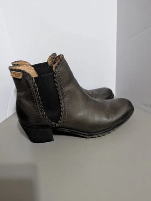 Pikolinos Andorra Chelsea Ankle Boots EUR 40 Womens Size US 9.5 Gray Leather - Image 1 of 4