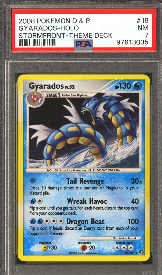 Pokemon D&P Stormfront Theme Deck Gyarados 19/100 PSA 7 - Image 1 of 1